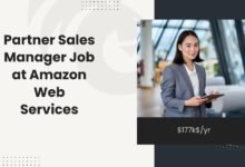 Partner Sales Manager Job at Amazon Web Services: $177k$/yr