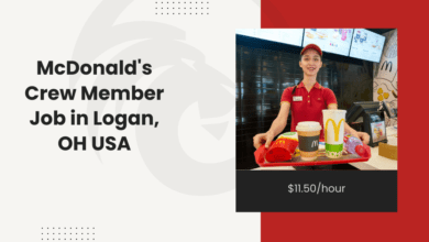 Part Time McDonald's Crew Member Job in Logan, OH United States: $11.50/hour