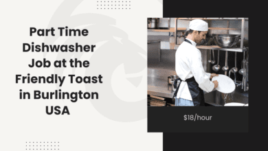 Part Time Dishwasher Job at the Friendly Toast in Burlington USA: $18/hour