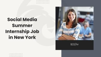 Social Media Summer Internship Job in New York: $22/hr